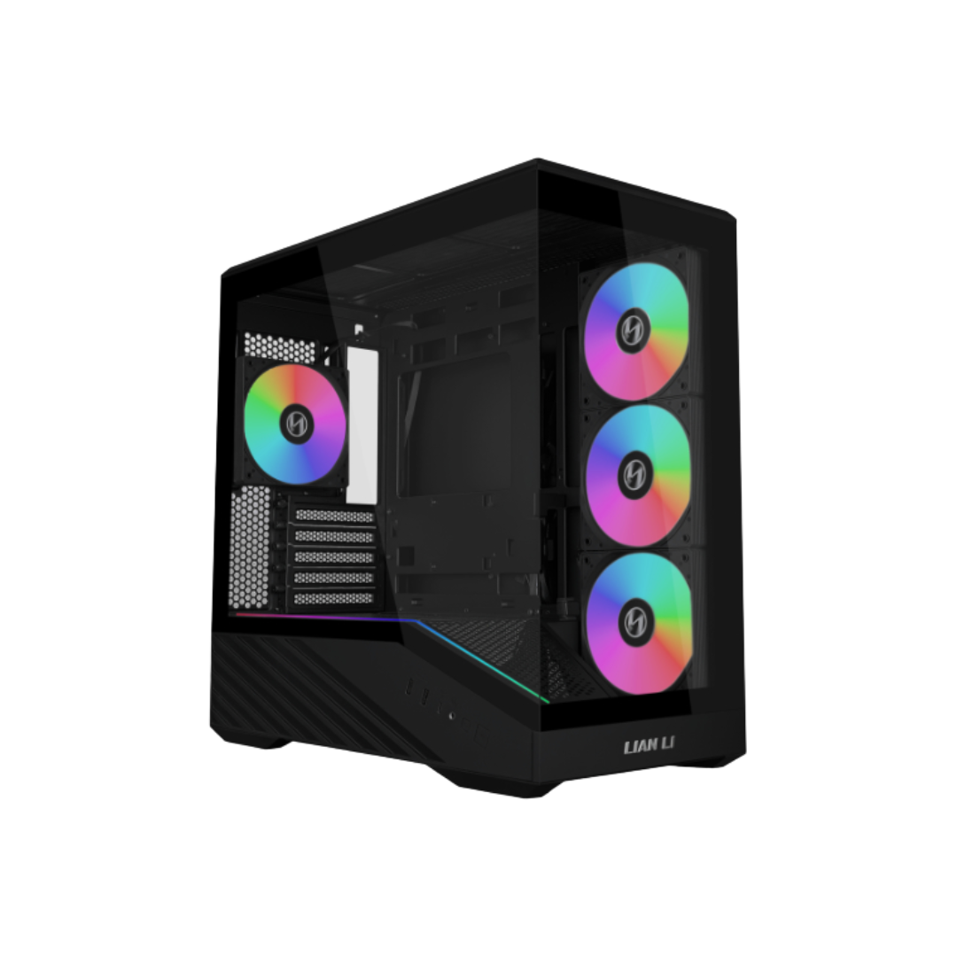 Lian Li Vector V100 Mini mATX TG PC Case with Pre-Installed LED 4 x 120mm ARGB PWM Fans ( Black V100RMIX | White V100W )