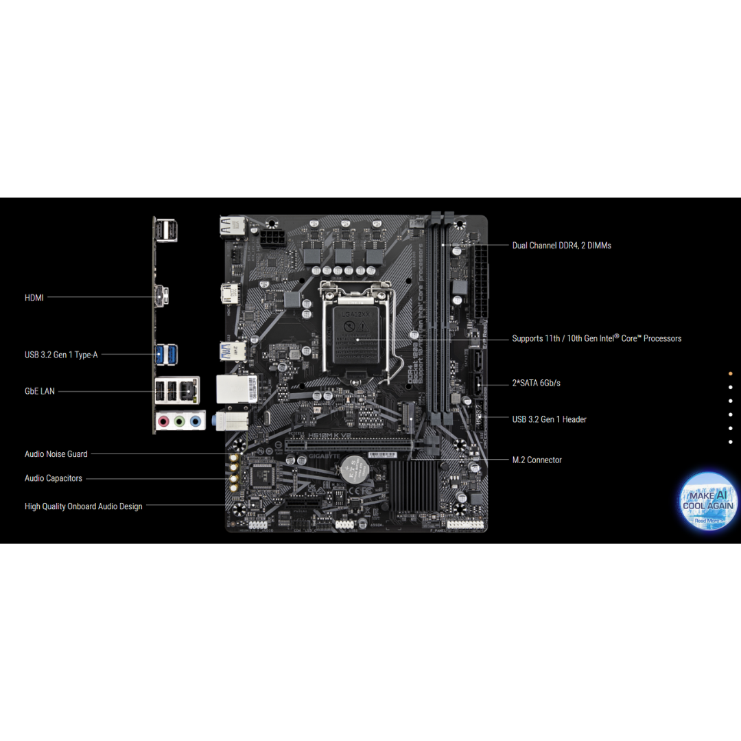 Gigabyte H510M K V2 LGA1200 Motherboard