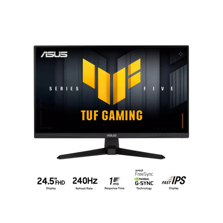 Asus TUF Gaming Series 5 VG259QM5A 24.5" FHD 1920x1080 240Hz 1ms(GTG) 0.3ms(min.) Fast IPS Gaming Monitor with Tilt Adjustment