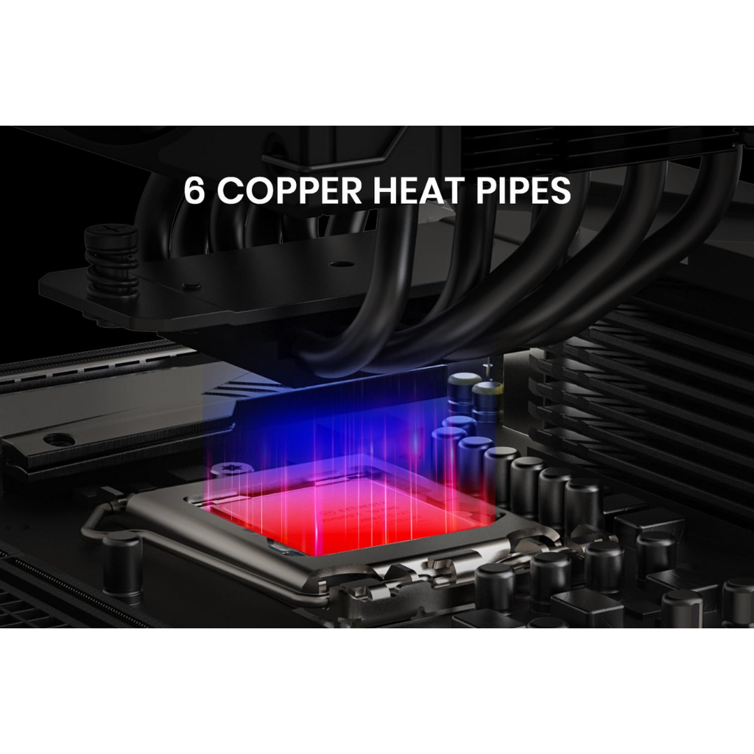 ID Cooling FROZN A610 Black 6 heatpipe, 1x120mm CPU Cooler