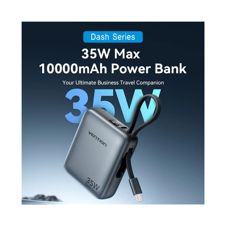 Vention 10000mAh 35W Compact and Portable Air Travel Friendly Power Bank USB-C ( FHEH0-TY )