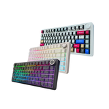 Aula F75 Mechanical Keyboard 75% 80 Key RGB Tri-Mode Wired Bluetooth 2.4G Gasket Structure Hot-swap Gaming Keyboard
