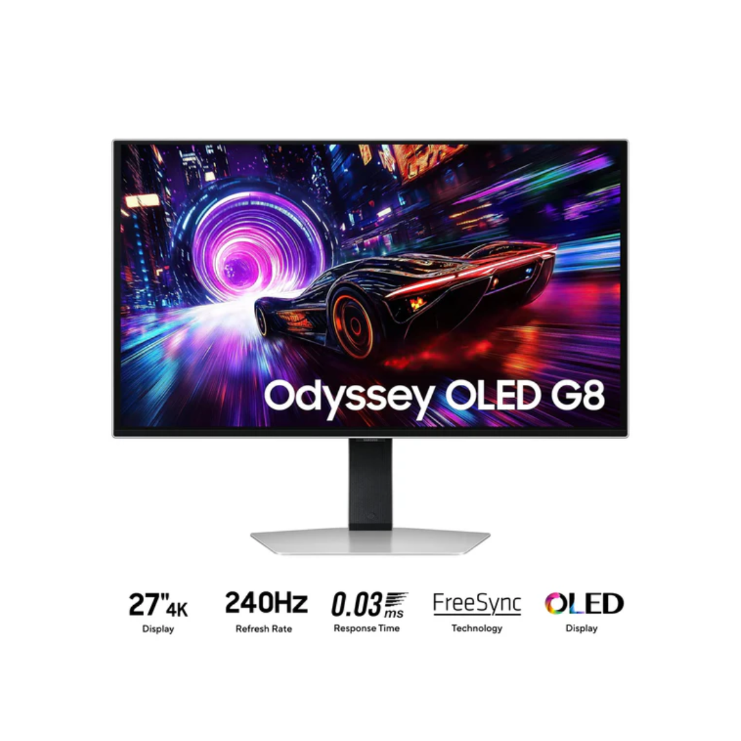 Samsung Odyssey G8 LS27FG812SEXXP 27" OLED 240Hz 4K 3840x2160 0.03ms (GTG) FreeSync Gaming Monitor