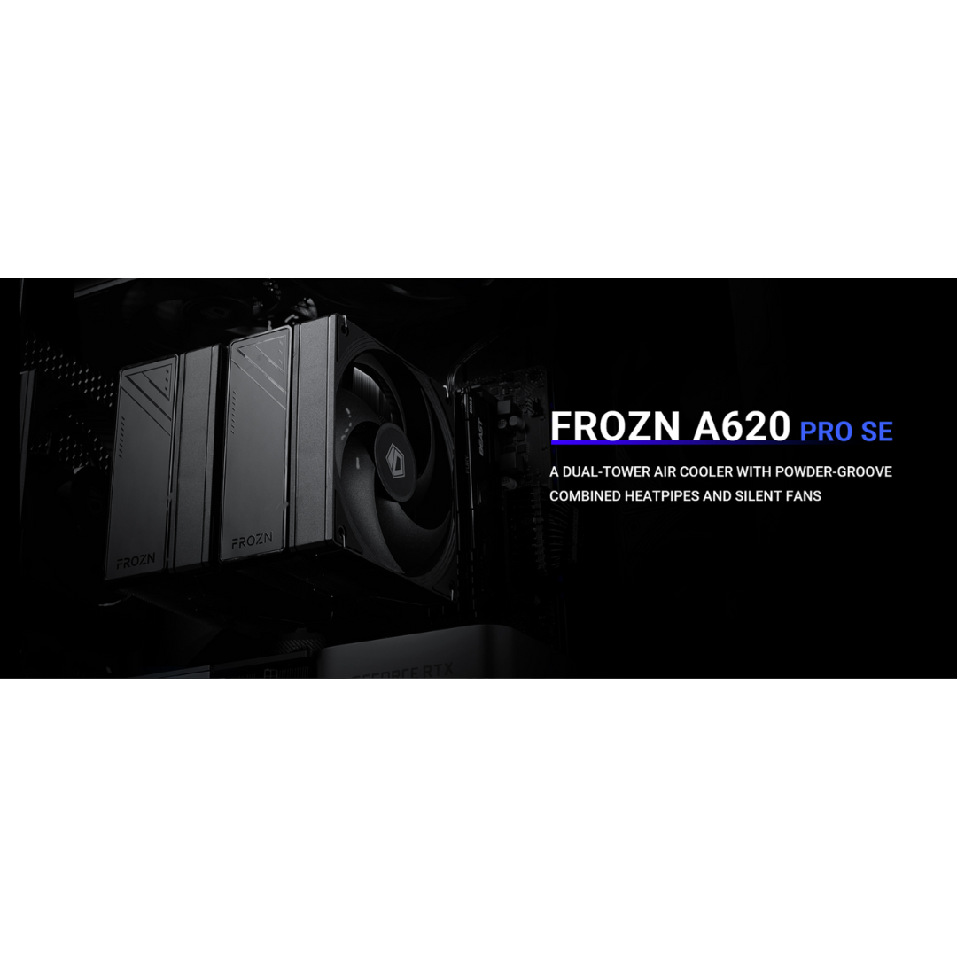 ID Cooling FROZN A620 Pro SE Black Twin Tower 2X120mm PWM CPU Cooler