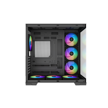 Sama V52 Dual TG ATX MidTower Gaming Case + 7x ARGB Fans, Pre-Installed ARGB Control Hub USB-C (Black V52-BKADA7X1-GL | White V52-WHADA7X1-GL)