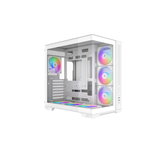 Sama V52 Dual TG ATX MidTower Gaming Case + 7x ARGB Fans, Pre-Installed ARGB Control Hub USB-C (Black V52-BKADA7X1-GL | White V52-WHADA7X1-GL)