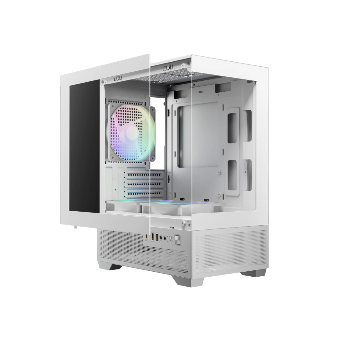 Gamdias AURA GC9M ELITE ARGB mATX Gaming Case ( Black | White )