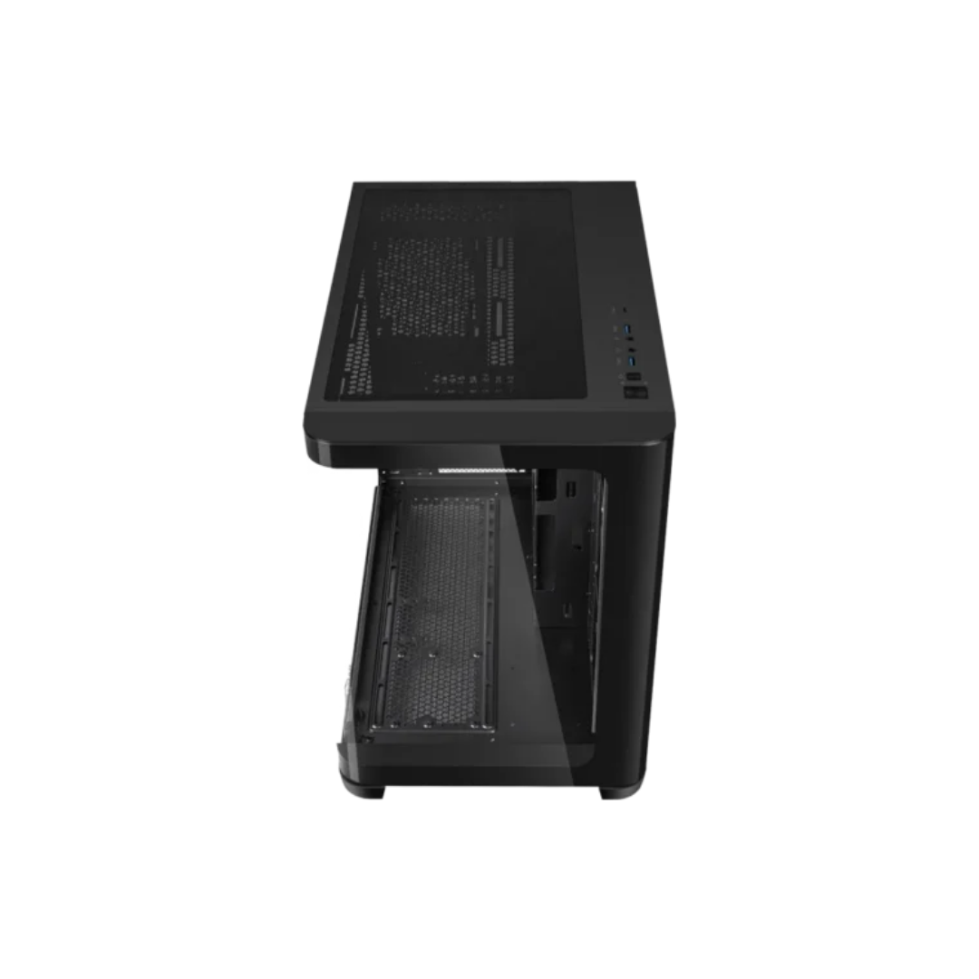 Sama V60E Black Dual-Chamber TG ATX MidTower Case V60E-BKADA0X1-GL