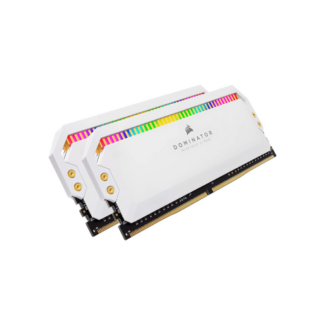 Corsair Dominator Platinum RGB 32GB (2 x 16GB) White DDR4 3600MHz C18 Memory Kit CMT32GX4M2D3600C18W