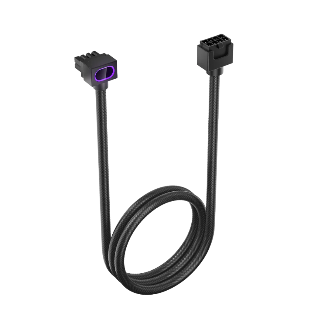 Asiahorse Hydrus ARGB PSU Extension Cable 8PIN 30CM GPU Model B (Black/White)