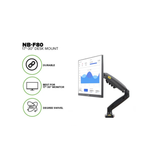 North Bayou F80 Single Deskmount 17-30" (75x100) 2-9kg ( No Box )