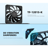 ID Cooling TF-12015-K Black 120mm Fan TF-12015-K-BLACK