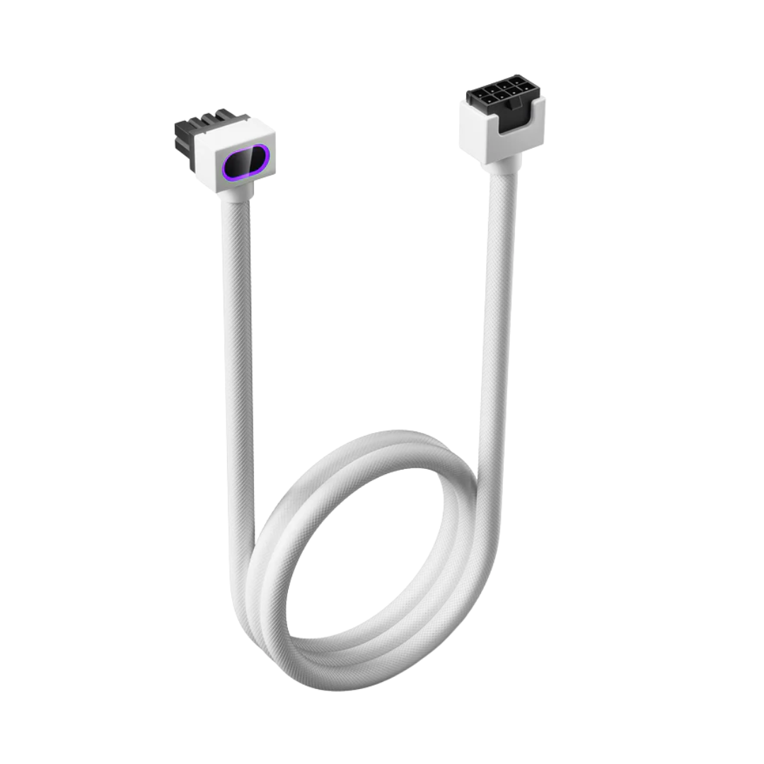 Asiahorse Hydrus ARGB PSU Extension Cable 8PIN 30CM GPU Model B (Black/White)