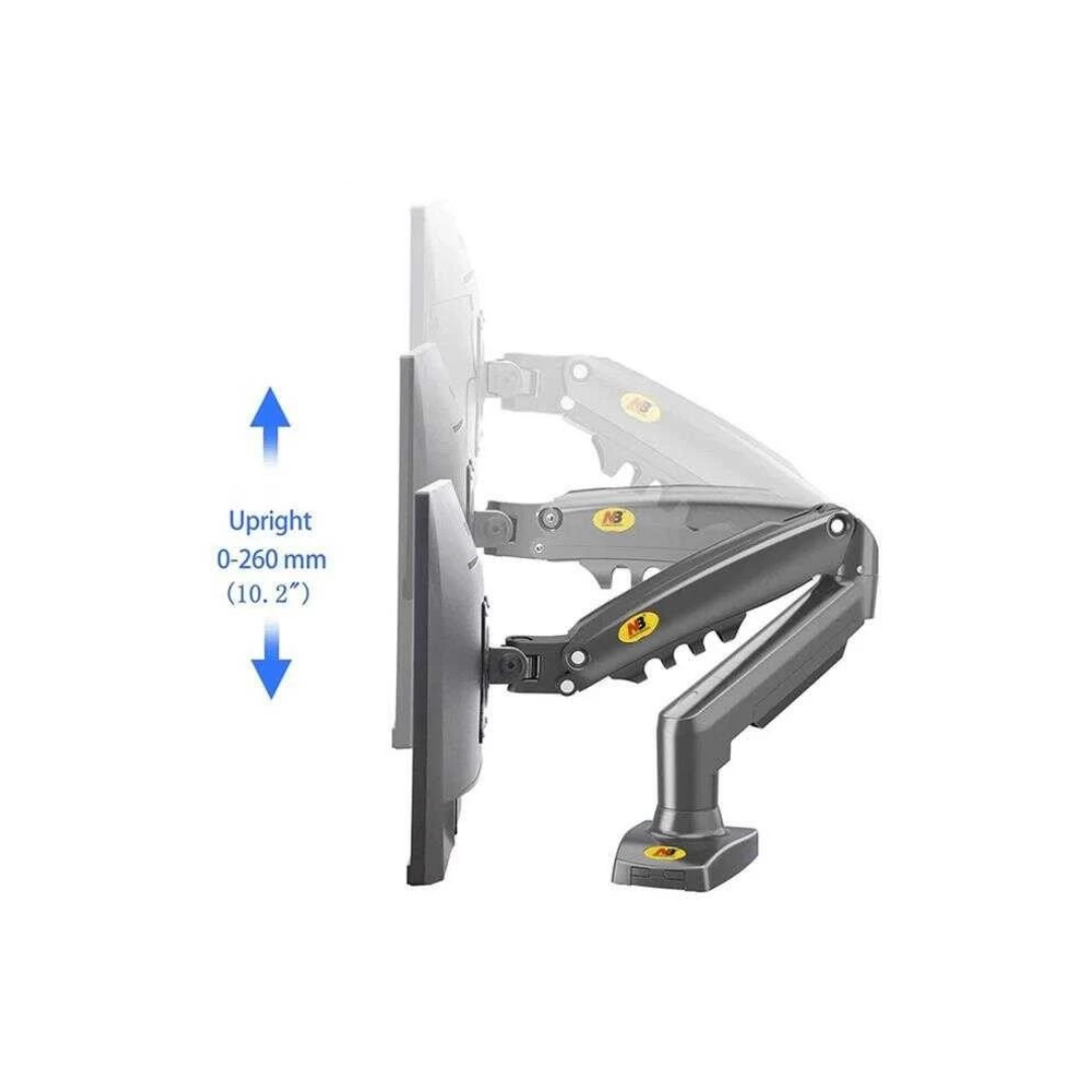 North Bayou F80 Single Deskmount 17-30" (75x100) 2-9kg ( No Box )