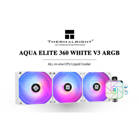 Thermalright Aqua Elite 360 V3 ARGB White TL-C12W-SV2 CPU Liquid Cooler
