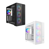 Sama S50 Dual-Chamber TG ATX MidTower Case + 4 ARGB Fans  USB-C