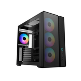 Sama S50 Dual-Chamber TG ATX MidTower Case + 4 ARGB Fans  USB-C
