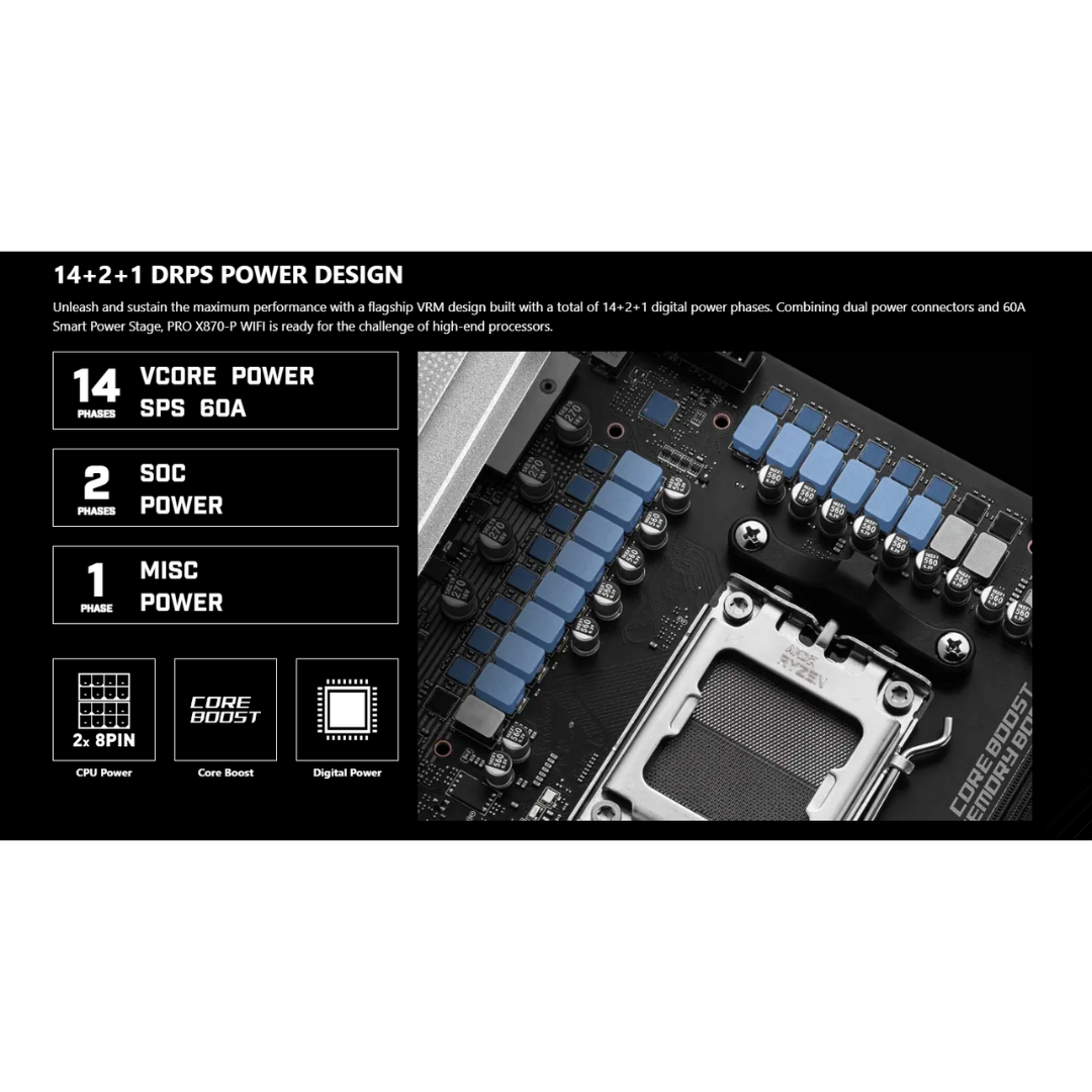 MSI Pro X870-P WiFi DDR5 ATX AM5 Motherboard