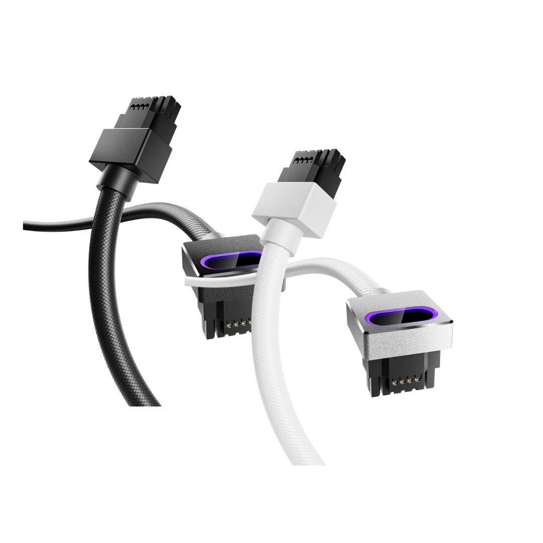 Asiahorse Hydrus ARGB PSU Replacement Cable 16PIN 50cm GPU Model A ( Black | White )