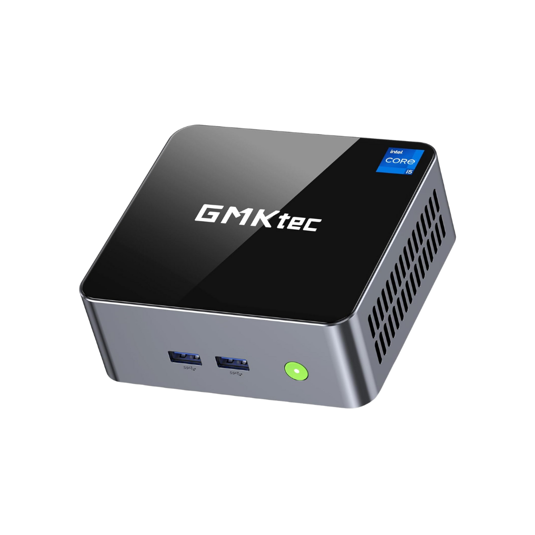 GMKtec M3 NucBox Mini PC (Black) - Intel i5-12450H | 16GB DDR4 | 512GB M.2 | WiFi 6 | 2.5G | Windows 11 Pro | 2xHDMI | USB3.0 | USBC