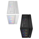 Sama S50 Dual-Chamber TG ATX MidTower Case + 4 ARGB Fans  USB-C