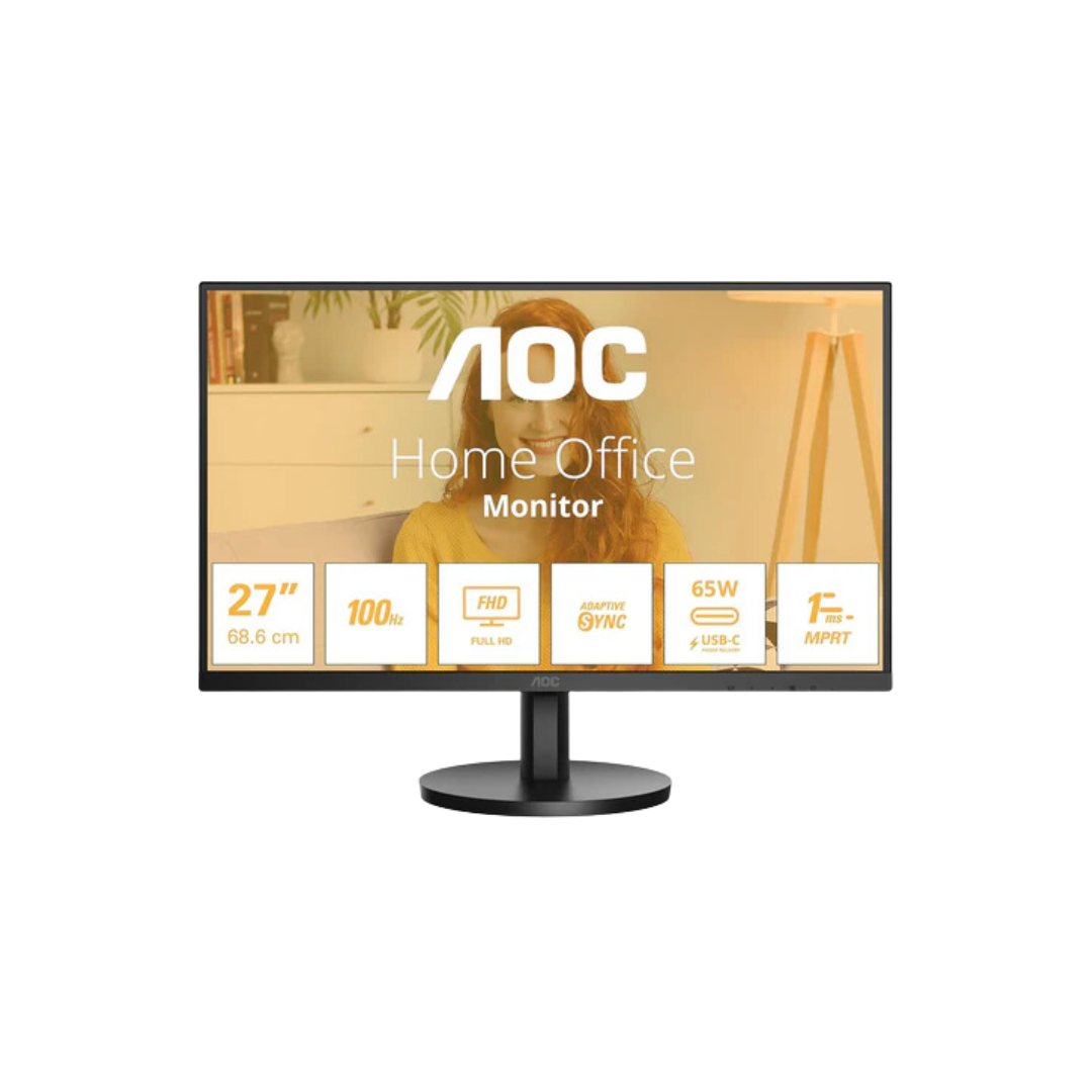 AOC 27B3CA2 27" IPS 100Hz FHD (1920x1080) 1ms Adaptive Sync Monitor HDMI USB-C Spkr