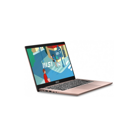 MSI Modern 14 C12MO-1034PH Laptop (Beige Rose) | 14" FHD IPS | i5-1235U | 16GB RAM | 512GB SSD | Intel Iris XE | Windows 11 | MS Office Home & Student 2021 | MSI Sleeve Bag