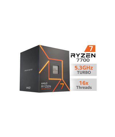 AMD Ryzen 7 7700 (AM5) Processor 3.80-5.30GHz 8-Core 16-Threads Boxed