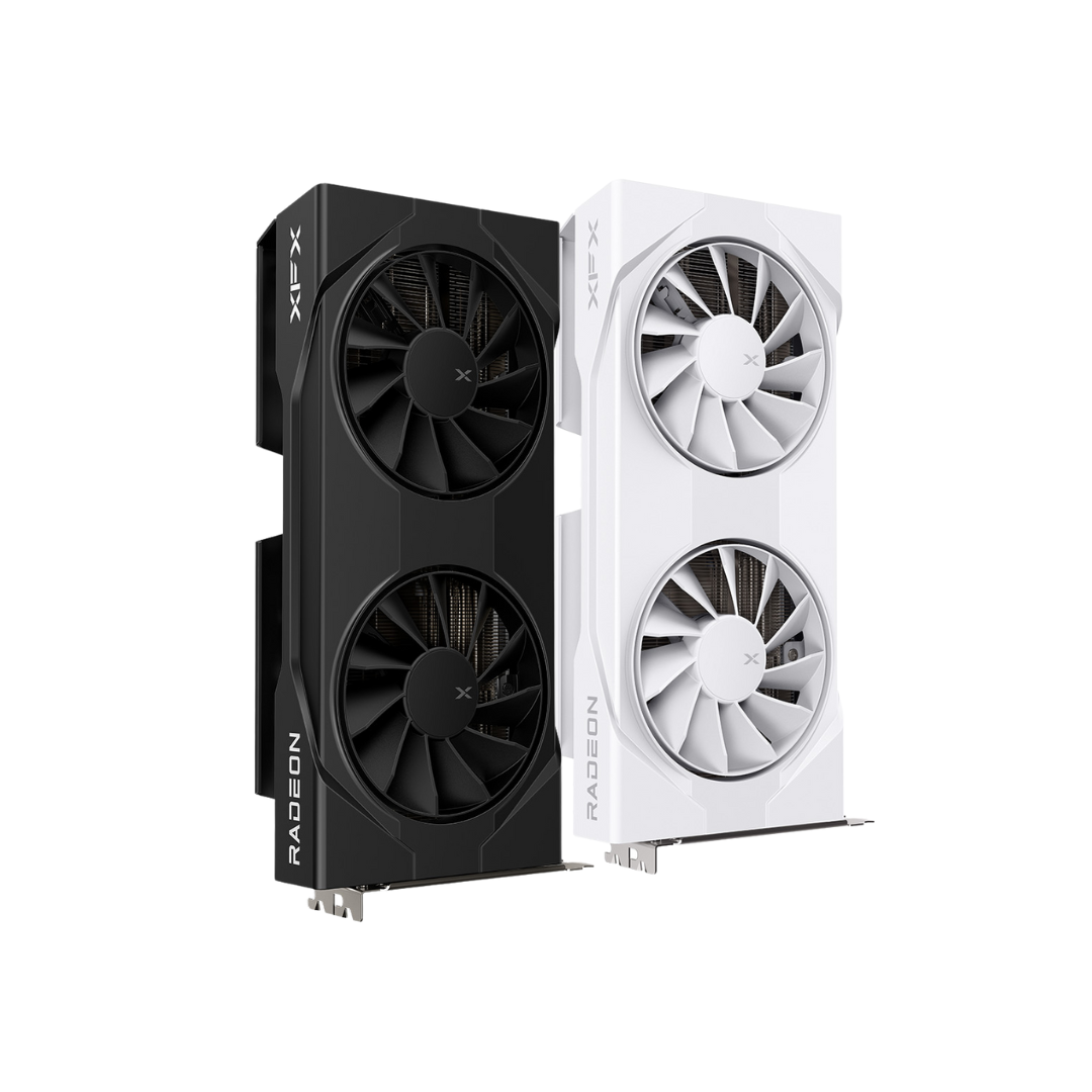 XFX Swift RX 9060 XT Pro Gaming OC 16GB Dual GDDR6 (Black RX-96TSW16BQ/White RX-96TSW16WQ) Graphics Card