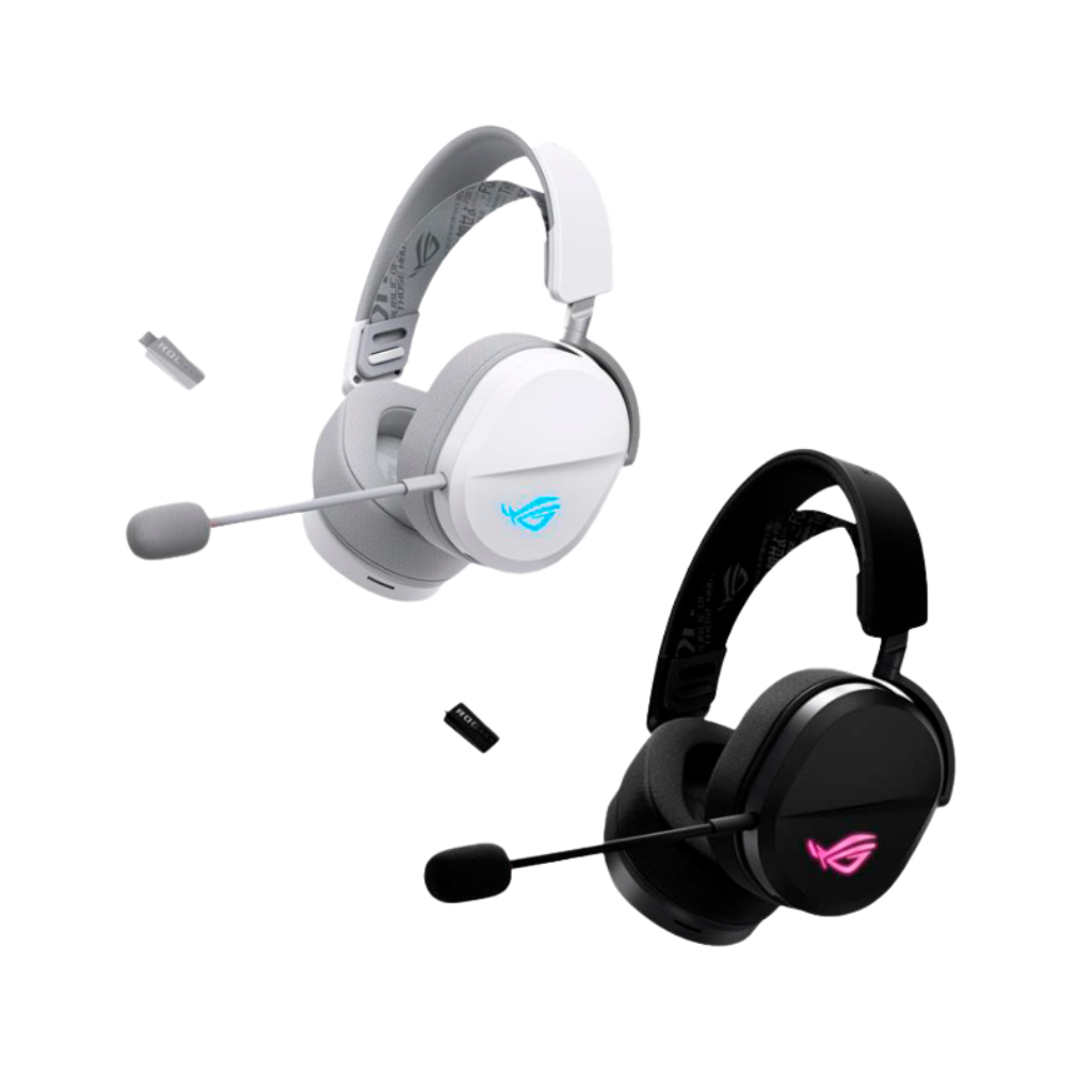 Asus ROG Pelta Tri-Mode RGB Wireless Gaming Headset A501 (Black/White)