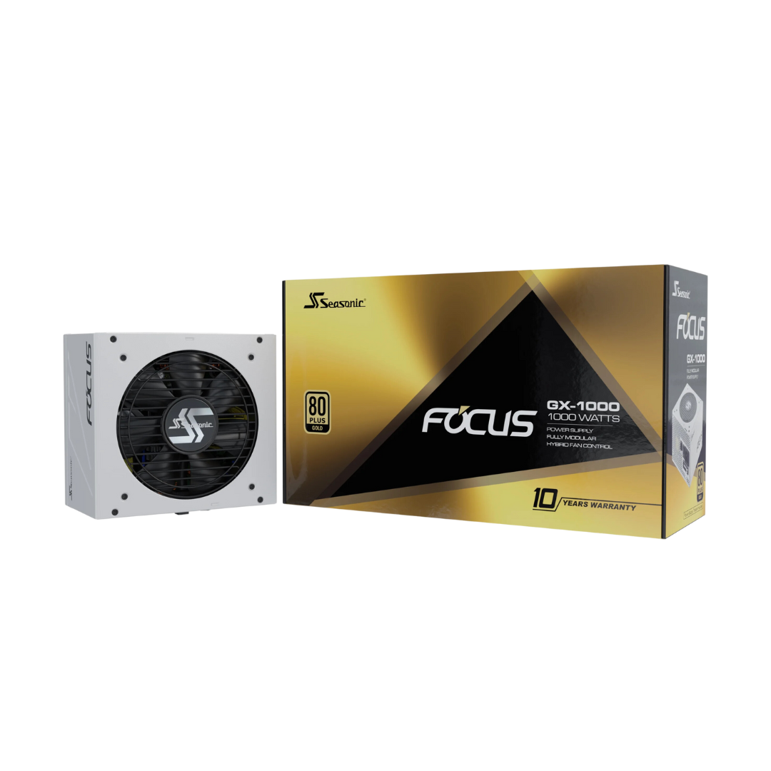 Seasonic Focus GX-1000 GOLD 1000W (White) 80+ Full Modular SSR-1000FX WHITE