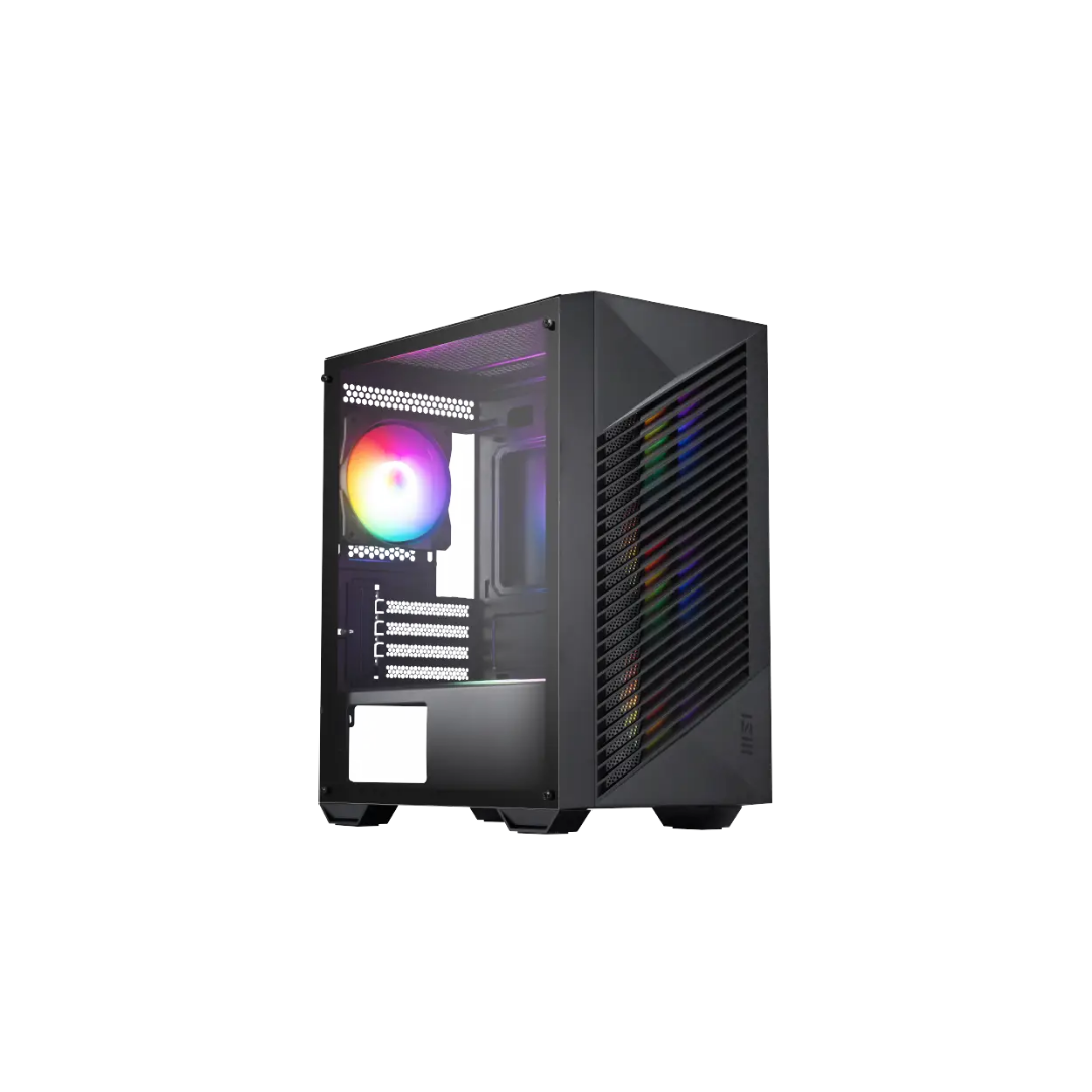MSI PRO Forge M050A Black ATX Gaming Case + 4X120mm Auto RGB Fan