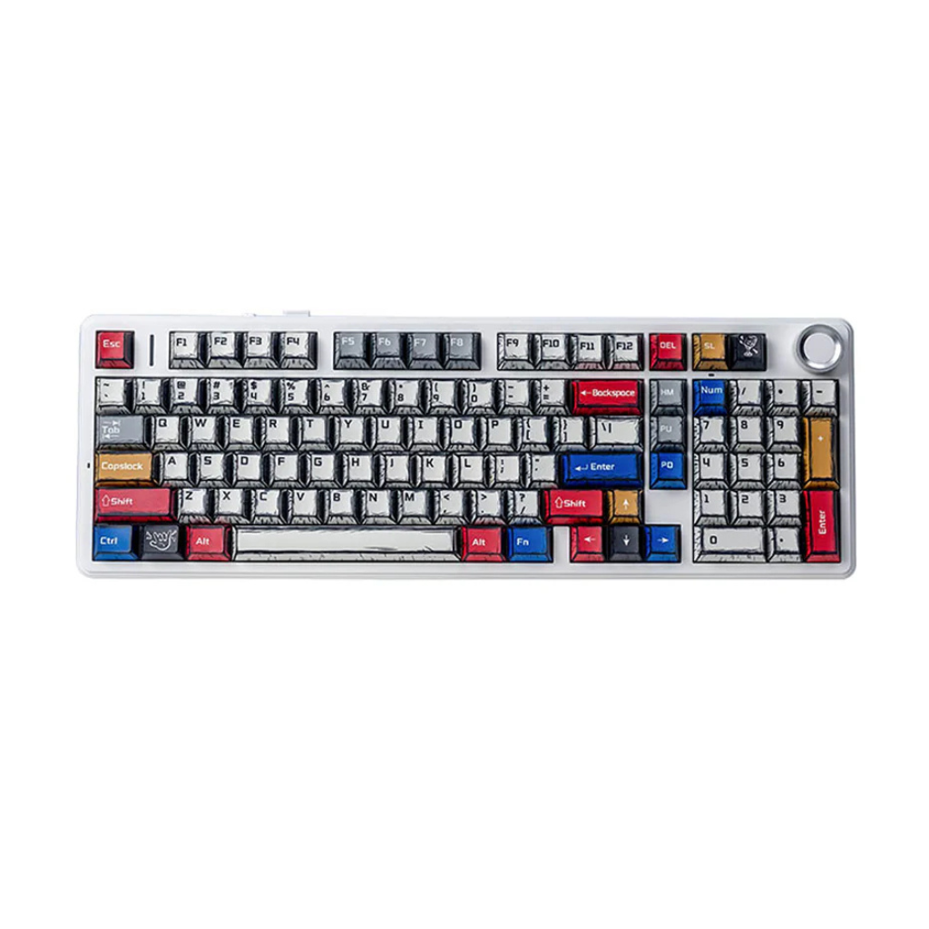 Aula F99 Pro Tri-Mode 96% 100-Key Gasket-Mounted Mechanical Keyboard with Knob (Vector Switch) (Comic)