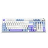 Aula F99 Pro Tri-Mode 96% 100-Key Gasket-Mounted Mechanical Keyboard with Knob (Star Vector Switch) (Light Blue/White/Purple)