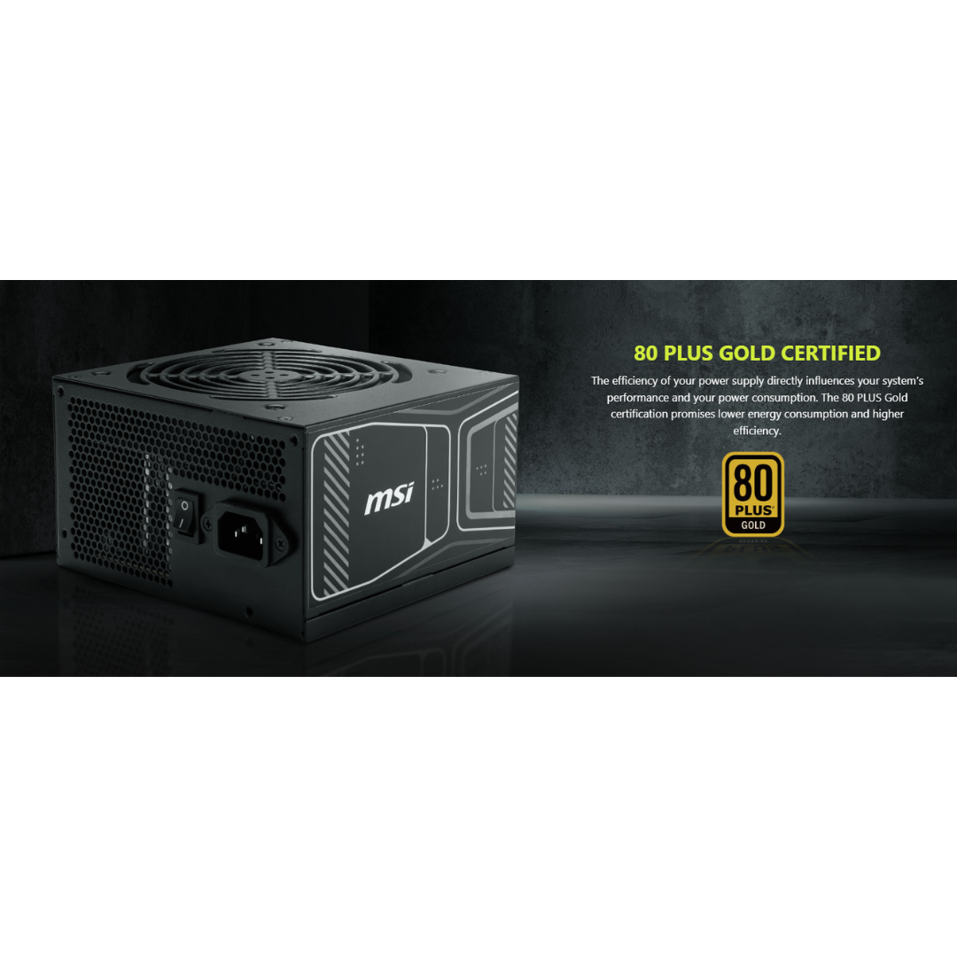 MSI MAG A850GN PCIe5 Gold 850W 80+ Non Modular Power Supply