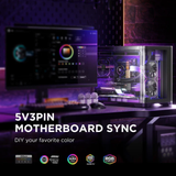 Asiahorse Aurora Pro ARGB 24PIN PSU Cable Cover (Black/White)