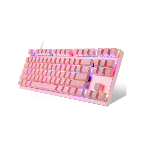 Motospeed CK82 RGB Blue Switch Gaming Pink Keyboard