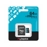 Kingston Canvas Go! Plus 64GB SDCG4/64GB 170MB/s Read MicroSD Memory Card with SD Adapter