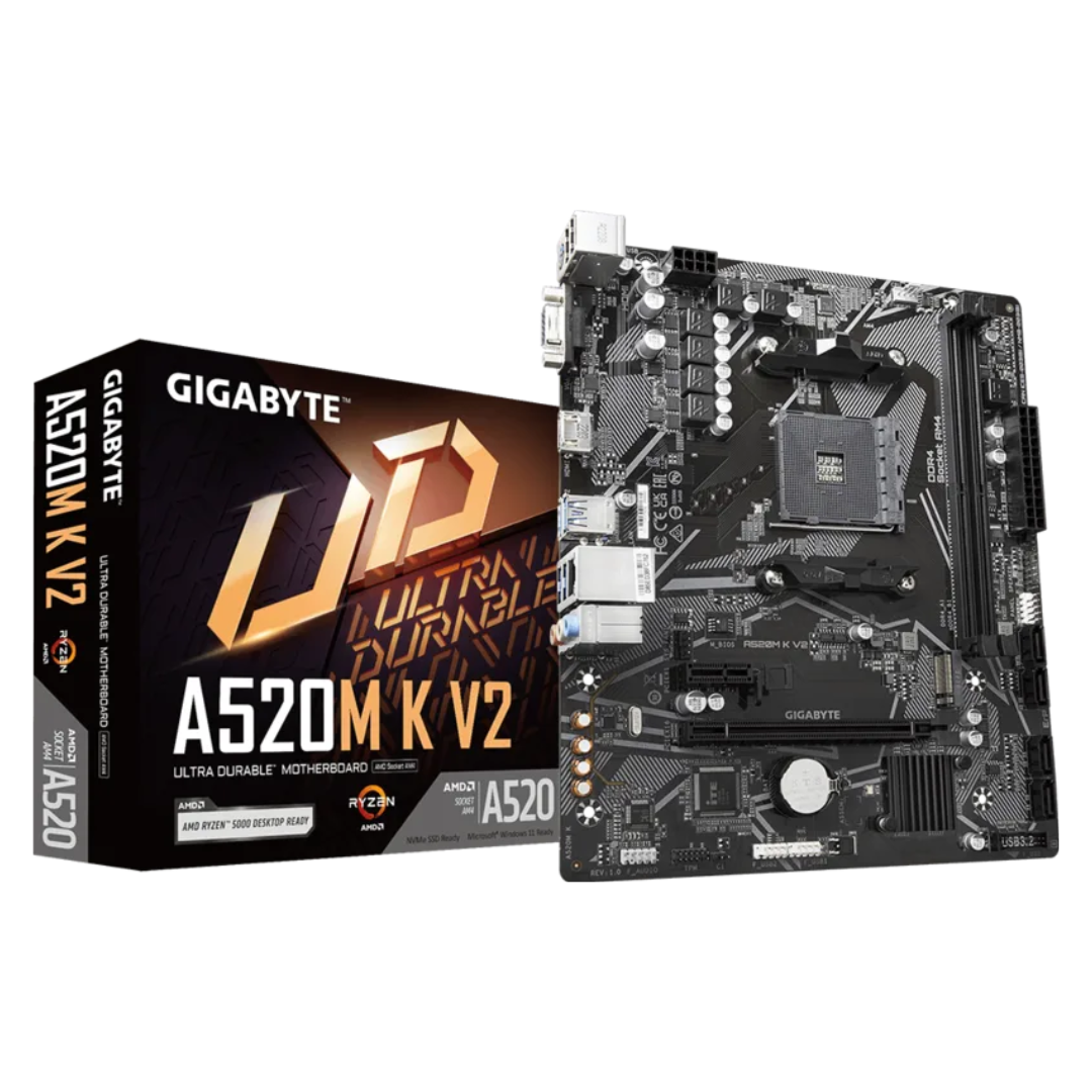 AMD Ryzen 5 3400G Up to 4.20GHz 4-Core Processor + Gigabyte A520M K V2 (AM4) Motherboard