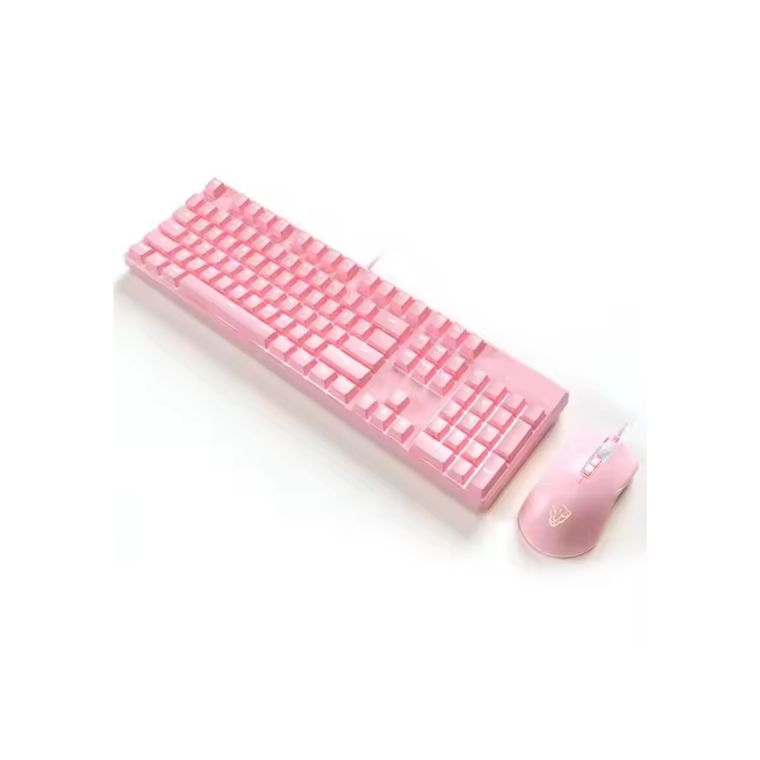 Motospeed CK700 Wired Mechanical ZEUS COMBO PINK Keyboard + Mouse