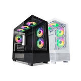 Tecware Infinity M ARGB Dual Tempered Glass mATX Case w/ 3x120mm ARGB Fans