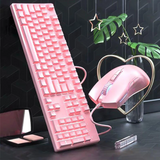 Motospeed CK700 Wired Mechanical ZEUS COMBO PINK Keyboard + Mouse