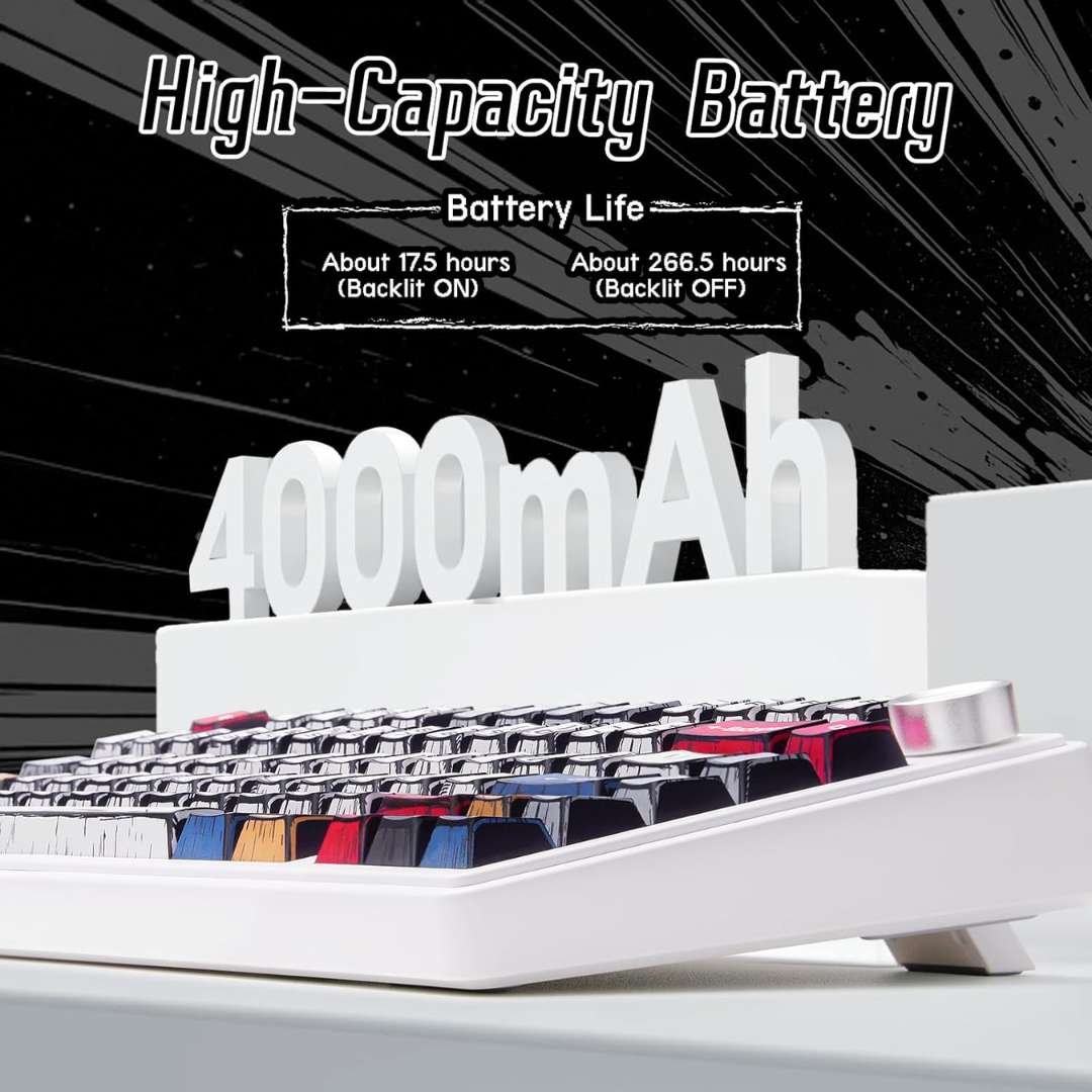 Aula F75 Mechanical Keyboard 75% 80 Key RGB Tri-Mode Wired Bluetooth 2.4G Gasket Structure Hot-swap Gaming Keyboard