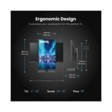 BenQ SW272U 27-inch 4K 100% sRGB 99% Adobe RGB 99% P3 90W USB-C Photographer Monitor