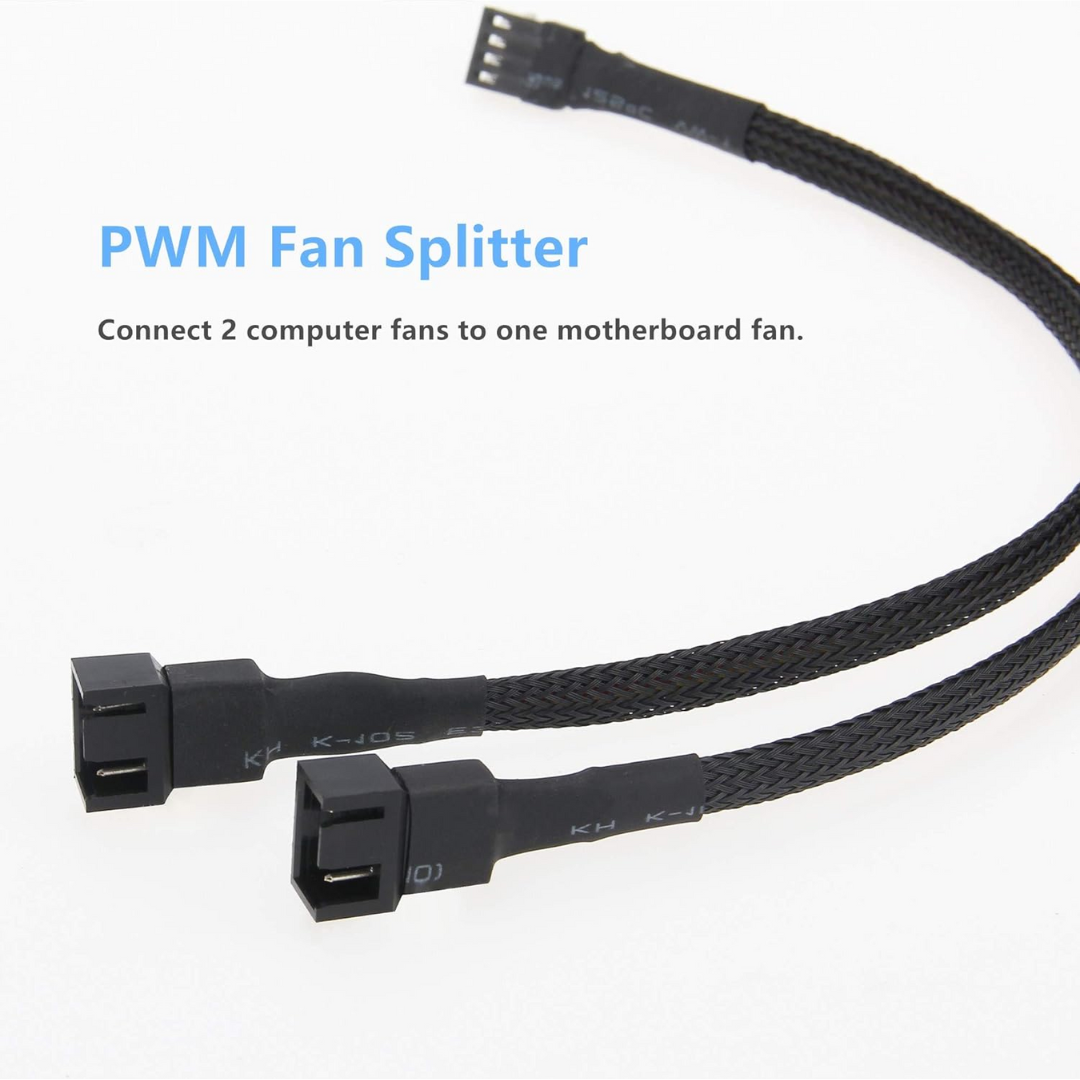 PWM TO 3 WAY 3pin / 4pin Power Fan Splitter Cable – DynaQuest PC