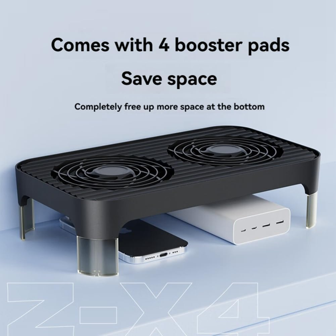 Z-X4 Router Cooler Quiet High Speed Cooling Pad 2X140mm Fan