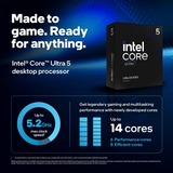 Intel Core Ultra 5 245K Processor 24M Cache, up to 5.20 GHz