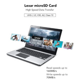 Lexar Professional 1066x SDXC 64GB CLASS10 Micro SD Card w/ Adapter LMS1066064G-BNANG