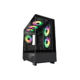 Tecware Infinity M ARGB Dual Tempered Glass mATX Case w/ 3x120mm ARGB Fans