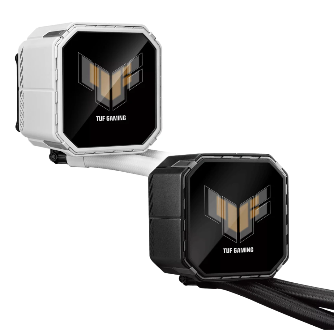 ASUS TUF Gaming LC III 360 ARGB LCD CPU Liquid Cooler with Pre-Installed & Integrated Triple Fans (Black | White)